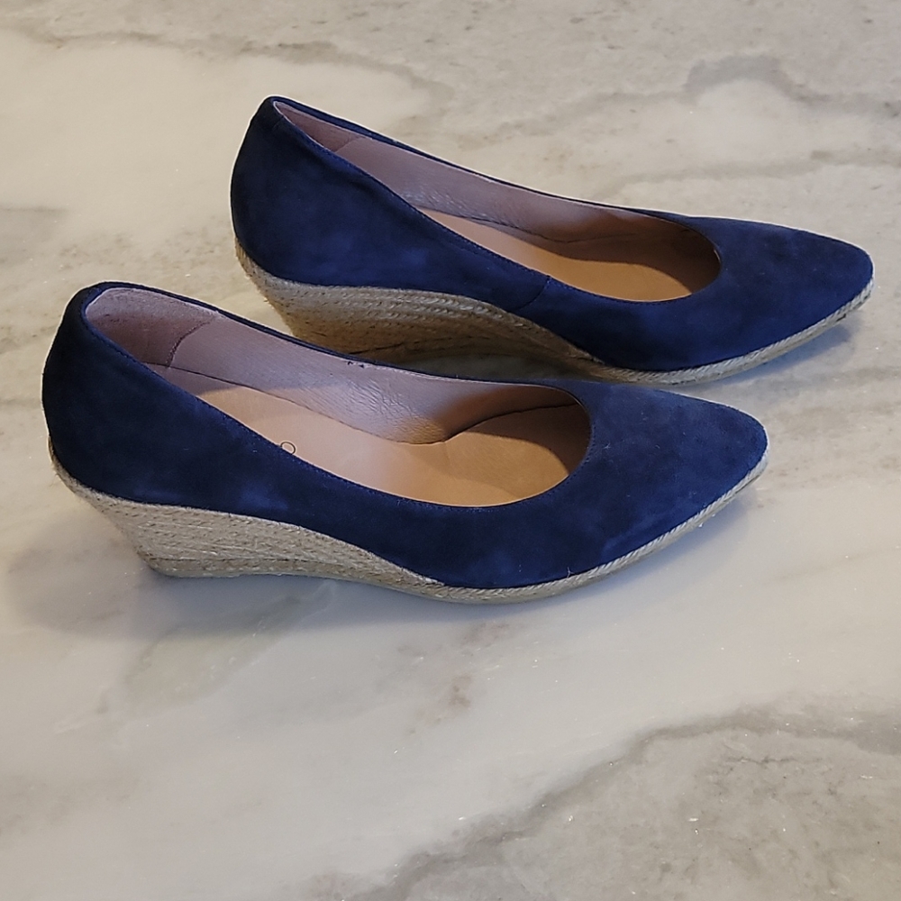 Gaino made in Spain leather & suede wedges EUR 41